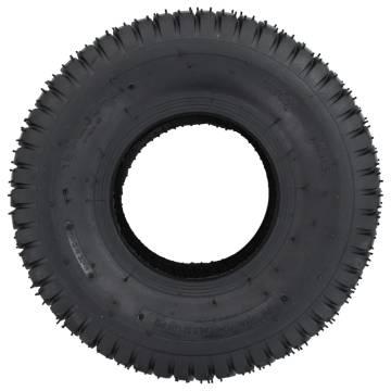 Durable Wheelbarrow Tyres 15x6.00-6 - 2 Pcs Puncture-Proof