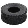 Durable Wheelbarrow Tyres 15x6.00-6 - 2 Pcs Puncture-Proof