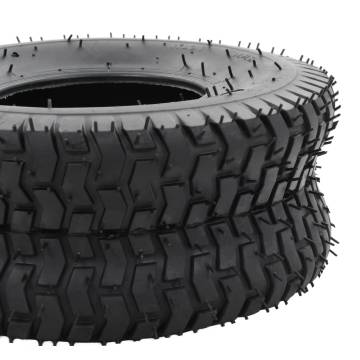 Durable Wheelbarrow Tyres 15x6.00-6 - 2 Pcs Puncture-Proof