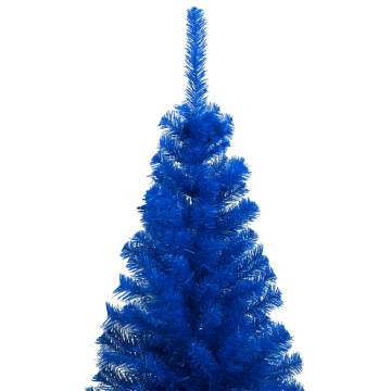 240 cm Blue Pre-lit Christmas Tree with Ball Set | HipoMarket