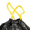 250 Pcs Black Drawstring Bin Bags - 120L | HipoMarket