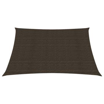 Brown HDPE Sunshade Sail 4.5x4.5m - Ultimate Sun Protection