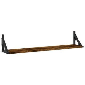 Wall Shelves 2 pcs Smoked Oak - Stylish & Practical Storage