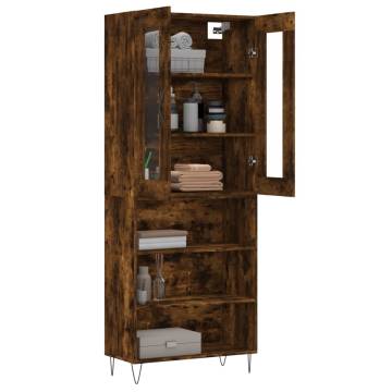 Highboard Smoked Oak - Stylish Storage Solution | Hipomarket