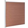 Garden Fence WPC 1218x186 cm Brown - Durable & Stylish