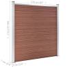 Garden Fence WPC 1218x186 cm Brown - Durable & Stylish