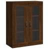 Stylish Highboard Brown Oak 69.5x34x180 cm | HipoMarket