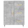 Stylish Highboard in Concrete Grey - 69.5x34x180 cm