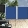 Retractable Side Awning Blue 140x600 cm | Hipomarket UK