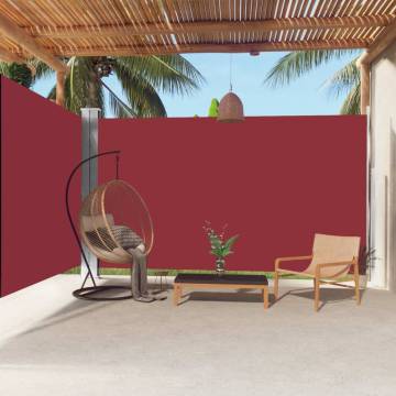 Retractable Side Awning Red 220x600 cm | Hipomarket UK