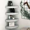 Wall Corner Shelves 4 pcs Concrete Grey 35x35x3.8 cm MDF Colour concrete grey Size 35 x 35 x 3.8 cm Quantity in Package 4 Number of Pieces 1 