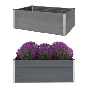 Garden Raised Bed WPC 150x100x54 cm Grey | HipoMarket