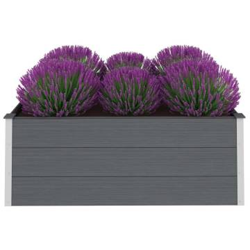 Garden Raised Bed WPC 150x100x54 cm Grey | HipoMarket