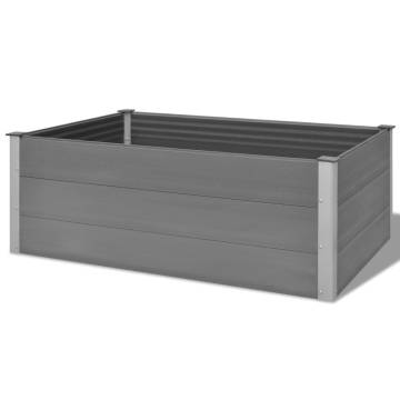 Garden Raised Bed WPC 150x100x54 cm Grey | HipoMarket