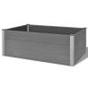 Garden Raised Bed WPC 150x100x54 cm Grey | HipoMarket