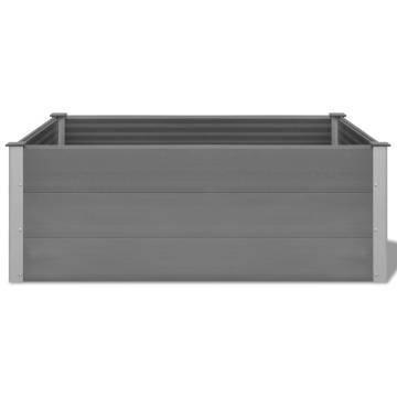 Garden Raised Bed WPC 150x100x54 cm Grey | HipoMarket