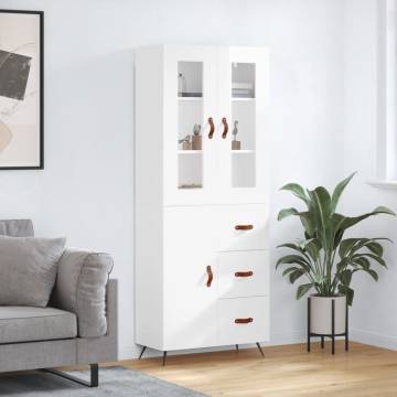 Highboard High Gloss White - Elegant Storage Solution