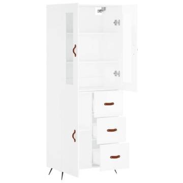 Highboard High Gloss White - Elegant Storage Solution