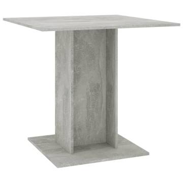 Concrete Grey Dining Table 80x80 cm - Modern Stylish Design