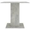 Concrete Grey Dining Table 80x80 cm - Modern Stylish Design