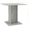 Concrete Grey Dining Table 80x80 cm - Modern Stylish Design