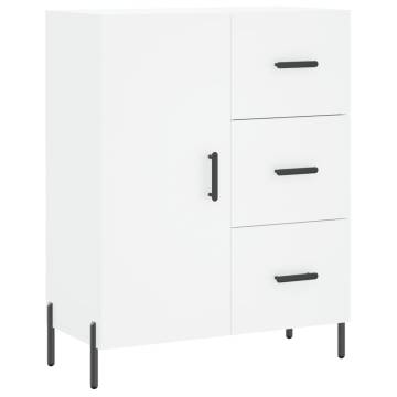 Stylish Highboard White 69.5x34x180 cm - Hipomarket