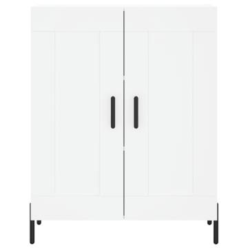 Stylish Highboard White - 69.5x34x180 cm Engineered Wood