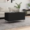 Coffee Table Black 90x44.5x45 cm Engineered Wood Colour black Quantity in Package 1 