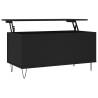 Stylish Black Coffee Table 90x44.5 cm - Hipo Market