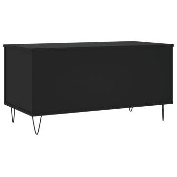 Stylish Black Coffee Table 90x44.5 cm - Hipo Market