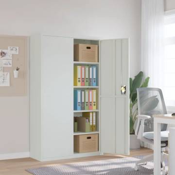 File Cabinet Light Grey 105x40x180 cm Steel - Stylish & Durable