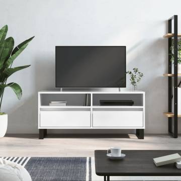 High Gloss White TV Cabinet - Stylish Storage Solution