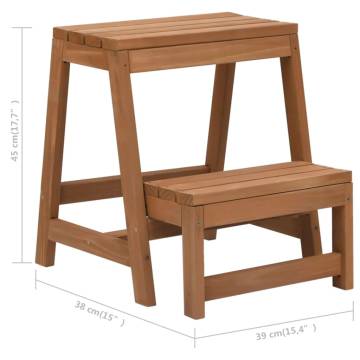 Foldable Step Stool - Solid Firwood | Stylish & Practical