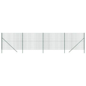 Wire Mesh Fence Green 2.2x10m - Durable Galvanised Steel