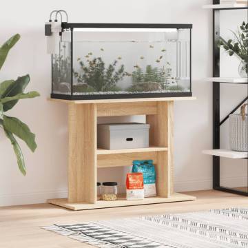 Aquarium Stand Sonoma Oak 80x35x60 cm - Durable & Stylish