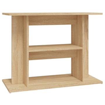 Aquarium Stand Sonoma Oak 80x35x60 cm - Durable & Stylish