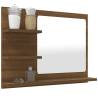 Bathroom Mirror Brown Oak 60x10.5x45 cm | Hipomarket