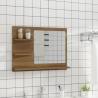 Bathroom Mirror Brown Oak 60x10.5x45 cm | Hipomarket