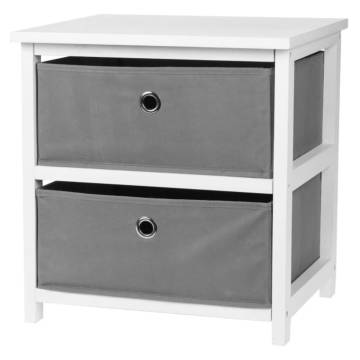 H&S Collection Storage Cabinet with 2 Drawers MDF - Stylish Storage