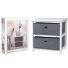 H&S Collection Storage Cabinet with 2 Drawers MDF - Stylish Storage