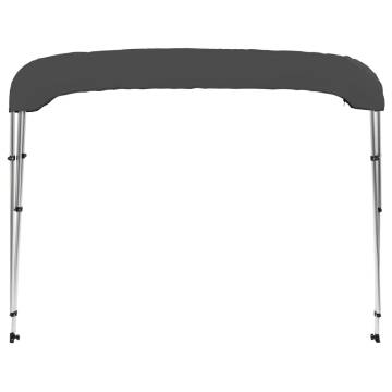 3 Bow Bimini Top Anthracite - Durable Boat Canopy 183x180 cm