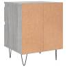 Stylish Grey Sonoma Bedside Cabinet - 40x35x50 cm