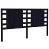 Black Solid Pine Headboard 186x4x100 cm - Stylish Bedroom Decor