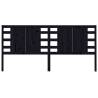 Black Solid Pine Headboard 186x4x100 cm - Stylish Bedroom Decor