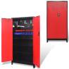 Tool Cabinet with 2 Doors - Steel Storage | Hipomarket UK