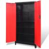 Tool Cabinet with 2 Doors - Steel Storage | Hipomarket UK