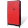 Tool Cabinet with 2 Doors - Steel Storage | Hipomarket UK