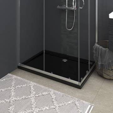 Rectangular ABS Shower Base Tray Black 70x100 cm | Hipo Market