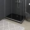 Rectangular ABS Shower Base Tray Black 70x100 cm Colour black Size 70 x 100 cm 