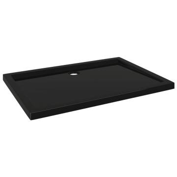 Rectangular ABS Shower Base Tray Black 70x100 cm | Hipo Market